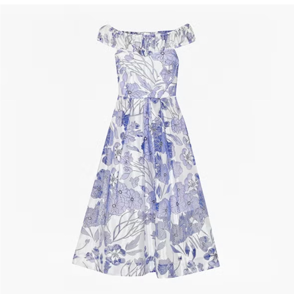 French Connection Blue and White Floral Dress